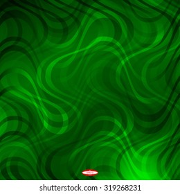 abstract curve dark green pattern with forest texture with smoke with abstract chlorine line on emerald background. vector illustration
