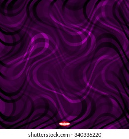 abstract curve dark purple pattern with lilac texture with pink smoke with abstract violet line on marsala background. vector illustration