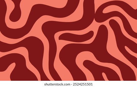 Ilustração de fundo da decoração da curva abstrata 