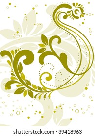  abstract curve design background with tattoo vector