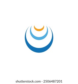 Abstract curve design logo design