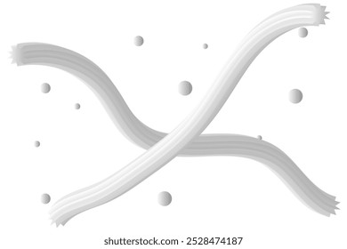 Curva Abstractas en diferentes Formas. Línea de mezcla de degradado. Diseño moderno con ondas. Diseño de Elementos para maqueta, Anuncio, póster y fondo. Ilustración vectorial