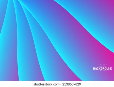 abstract curve flow line in gradient violet and blue can be use for  food and drink product label website notebook template  advertisement for technology product vector eps.