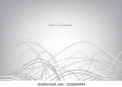 abstract curve and flow line on gradiant white and grey background can be us for technolgy product advertisement and label presentation or website template vector eps.