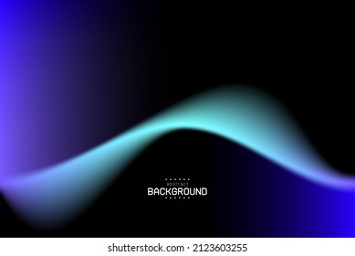 línea de curva abstracta volada en ángulo de diferencia en color azul oceánico puede ser utilizada para publicidad cosmética de productos presentación de sitios web plantillas vectores.