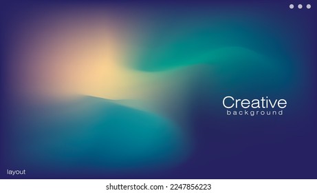 Abstract curve gradient web background design - dynamic landing page vector eps 10