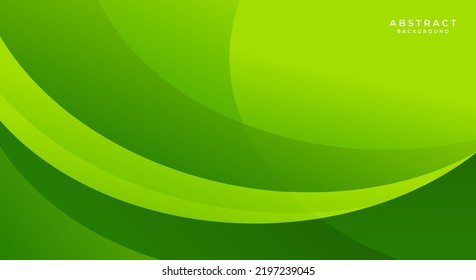 Abstract curve green background vector art