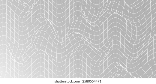 Abstract curve grid. Wireframe landscape. Vector architecture illustration.