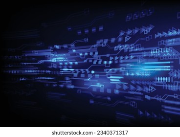 abstract curve hi tech background