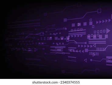 abstrakte Kurve, High-Tech-Hintergrund