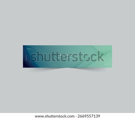An abstract curve horizontal corporate linkedin banner template
