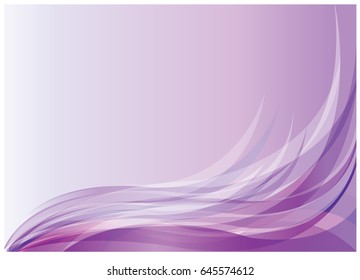 Abstract curve isolated on color background. Vector of modern abstract wave.