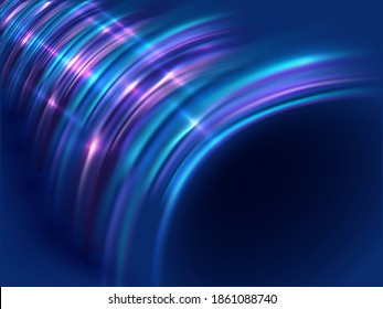 Abstract Curve Light Effect Background.