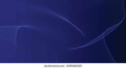 Abstract Curve Line Background Illustration.