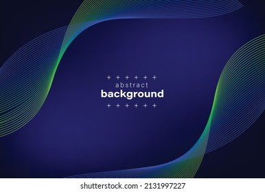 abstract curve line with empty space in middle on navy blue backgroundcan be use for background technology food drinking product label and advertisement vector eps.