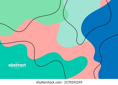 abstract curve line fluid theme in green pink and blue background with line curvy shape .  biotechnology theme can be use for advertisement poster banner product package design.
