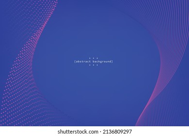 abstract curve line in gradient violet on violet background can be use for product label food and drink website template tecnology presentation box art vector eps.