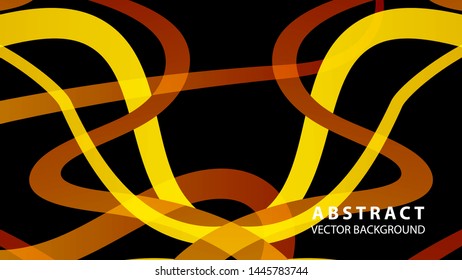 Abstract curve line wave background - vector
