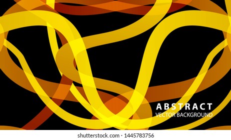 Abstract curve line wave background - vector