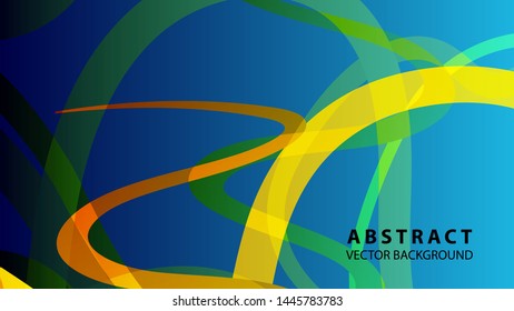 Abstract curve line wave background - vector