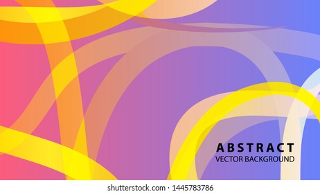 Abstract curve line wave background - vector