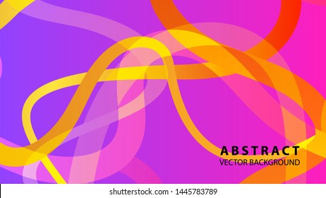 Abstract curve line wave background - vector