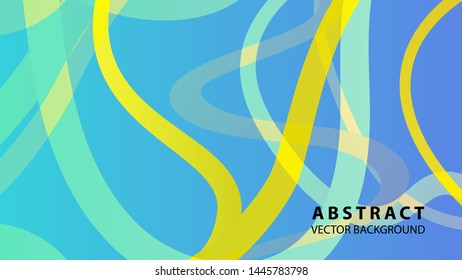Abstract curve line wave background - vector