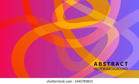 Abstract curve line wave background - vector