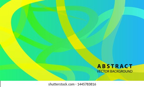 Abstract curve line wave background - vector