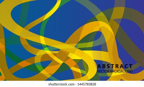 Abstract curve line wave background - vector