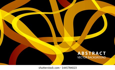 Abstract curve line wave background - vector