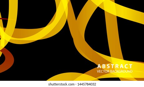 Abstract curve line wave background - vector