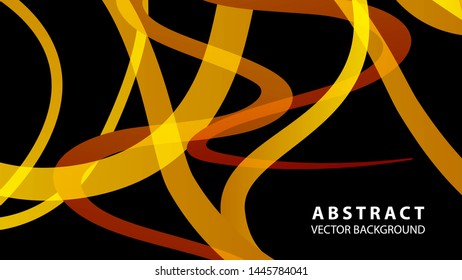 Abstract curve line wave background - vector