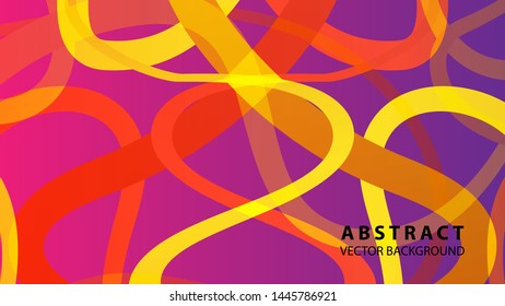 Abstract curve line wave background - vector
