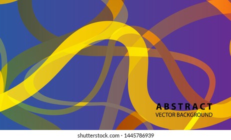 Abstract curve line wave background - vector