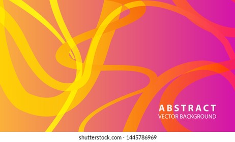 Abstract curve line wave background - vector