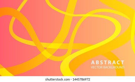Abstract curve line wave background - vector