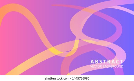 Abstract curve line wave background - vector