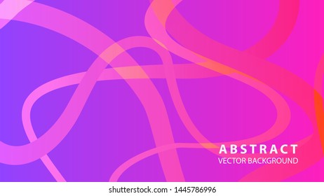 Abstract curve line wave background - vector
