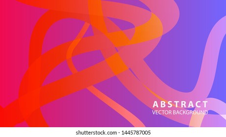 Abstract curve line wave background - vector