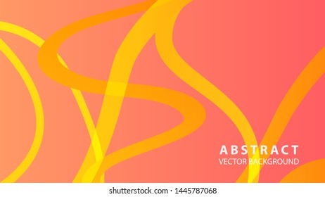 Abstract curve line wave background - vector