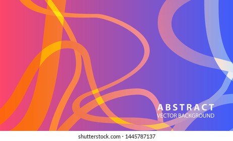 Abstract curve line wave background - vector
