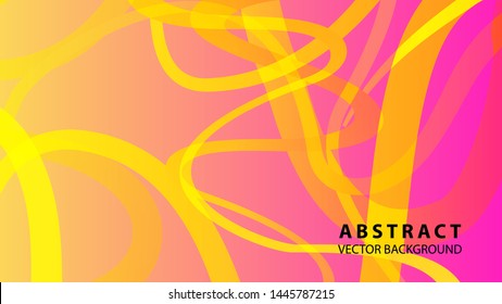 Abstract curve line wave background - vector