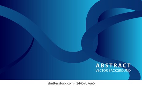 Abstract curve line wave background - vector