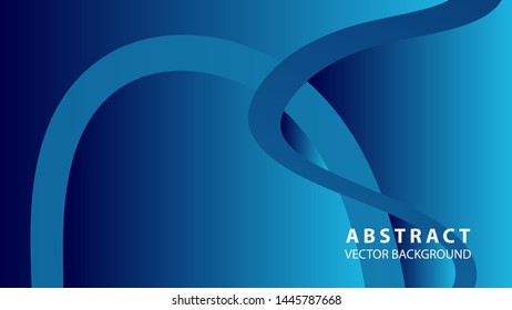 Abstract curve line wave background - vector