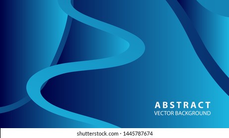 Abstract curve line wave background - vector