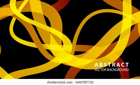 Abstract curve line wave background - vector