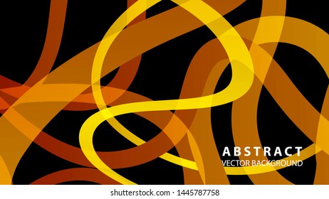 Abstract curve line wave background - vector