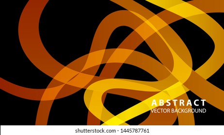 Abstract curve line wave background - vector