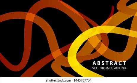 Abstract curve line wave background - vector